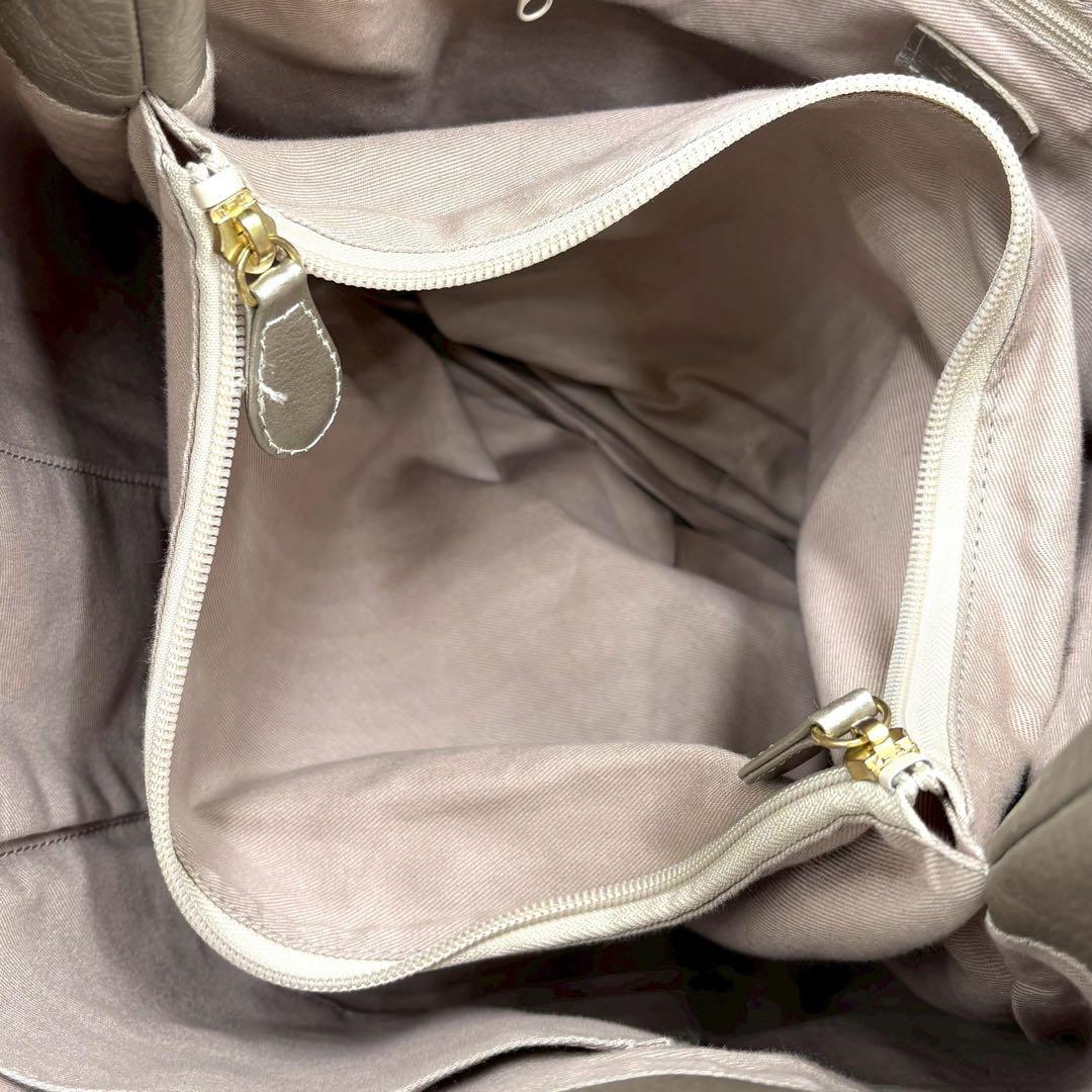 【美品】 ear PAPILLONNER うさぎ ハンド バッグ シルバー