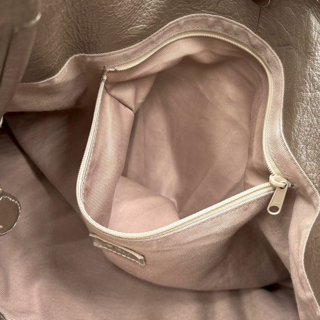 【美品】 ear PAPILLONNER うさぎ ハンド バッグ シルバー