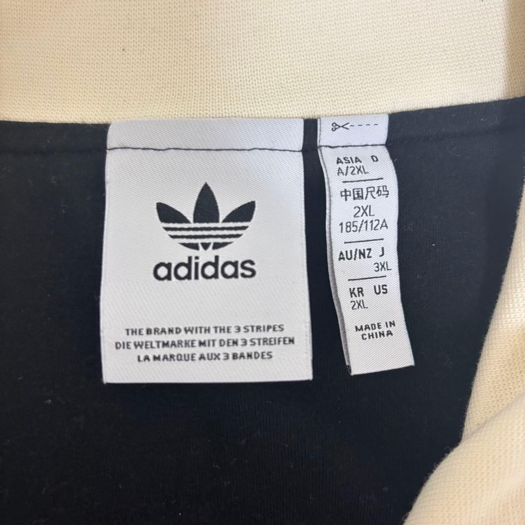 adidas リブジャージ 2XL ブラック/クリーム