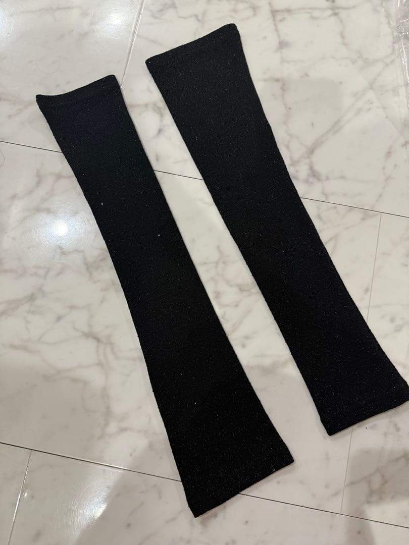 LEJAストーンオフショルダーアームカバー付き2WAYマーメイドワンピースドレス