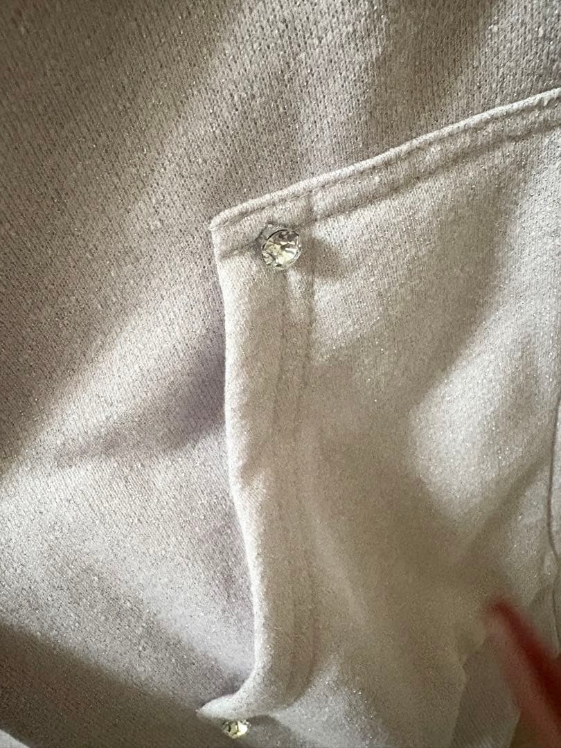 pium 新品未使用 ダブルラインビジュープリントジップスウェット