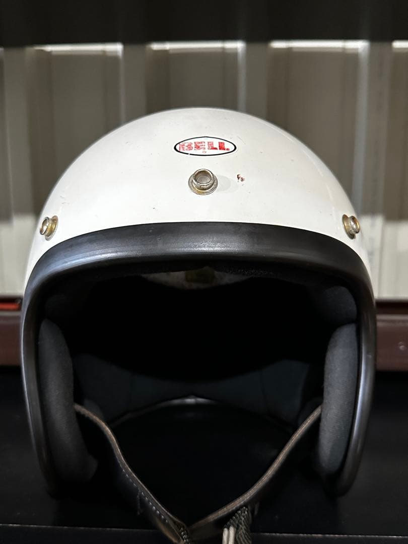 希少　70年代BELL R-T ホワイト ジェットヘルメット