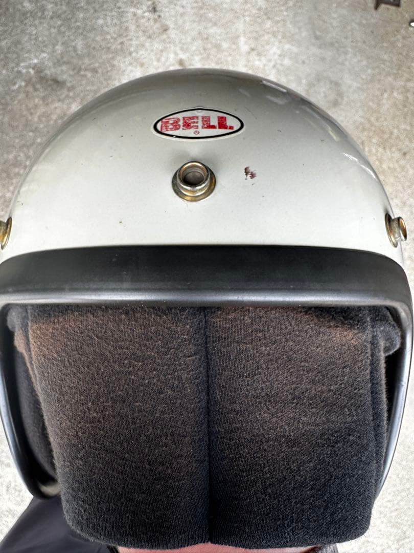 希少　70年代BELL R-T ホワイト ジェットヘルメット