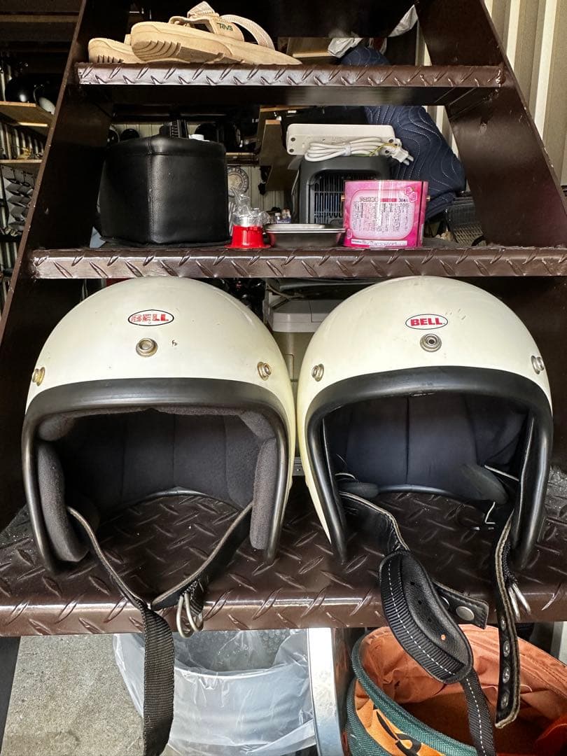 希少　70年代BELL R-T ホワイト ジェットヘルメット