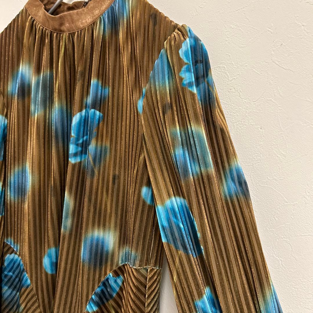 ワンピース Ameri VINTAGE MILA VELOUR CUT DRESS M