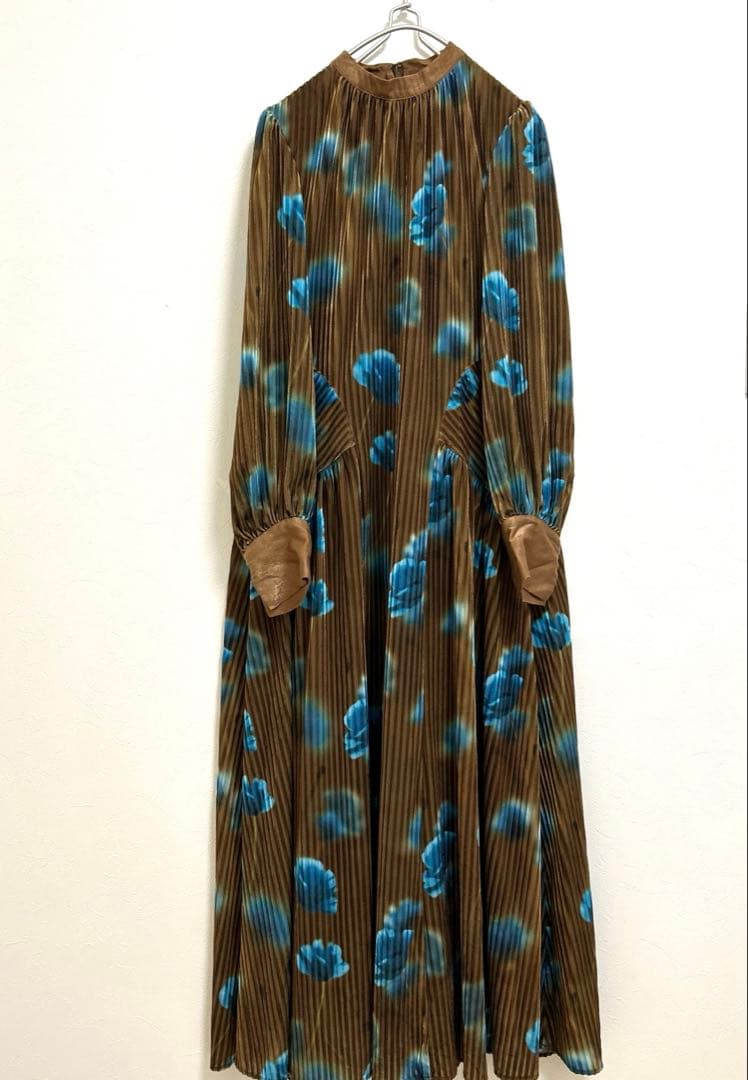 ワンピース Ameri VINTAGE MILA VELOUR CUT DRESS M