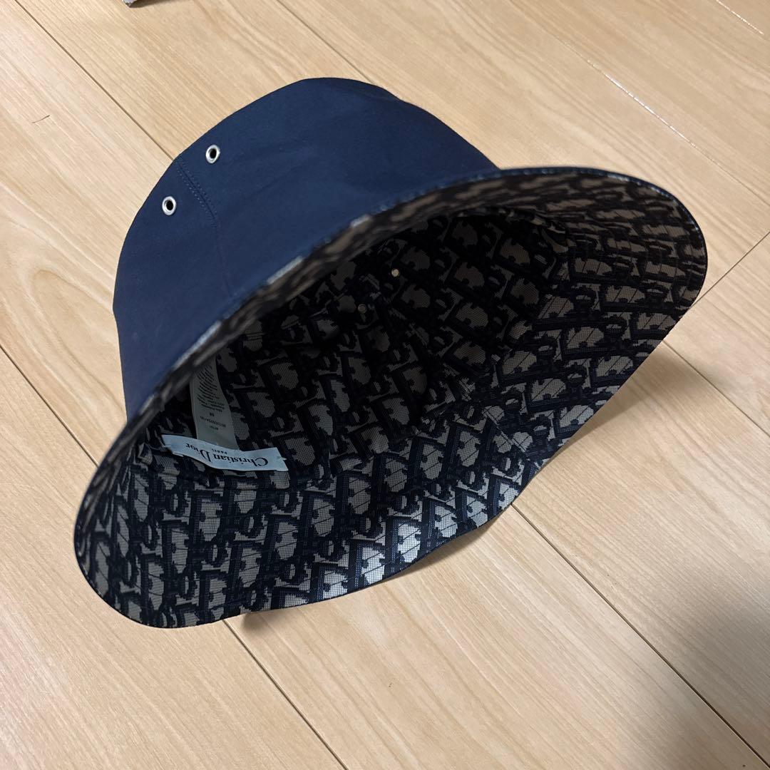 DIORネイビー バケットハット　サイズ58