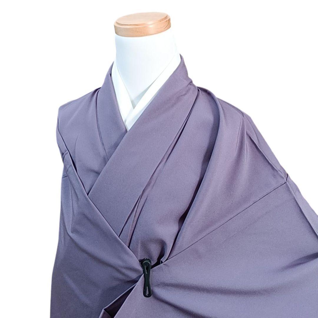タ*7様 1250 華 単衣 洗える着物 さんび シルック 着物 色無地 紫