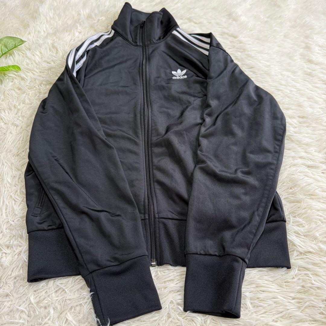 【アディダスオリジナルス】美品 トラックジャケット ブラック Lサイズ メンズ