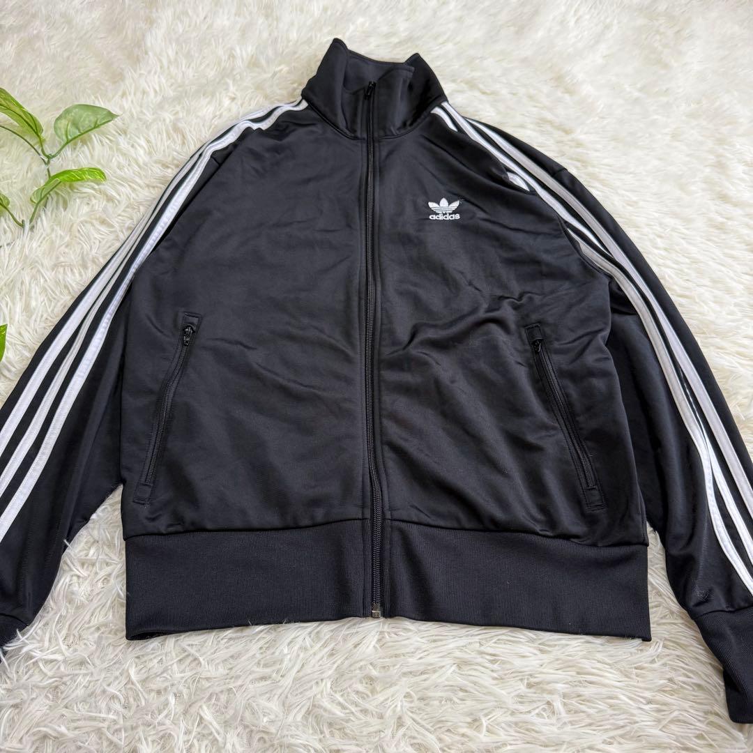 【アディダスオリジナルス】美品 トラックジャケット ブラック Lサイズ メンズ