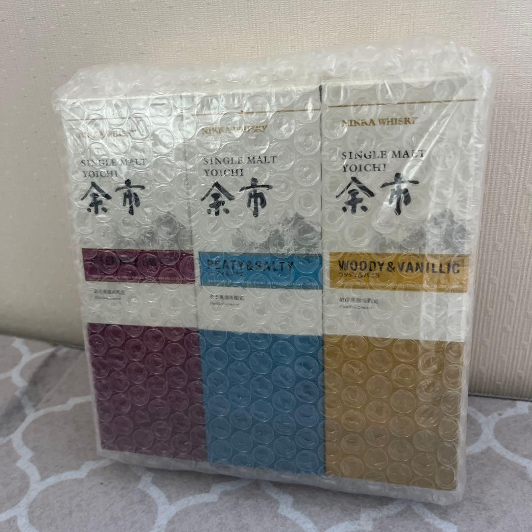 ニッカウイスキー 余市　蒸溜所限定キーモルト3本セット 180mL