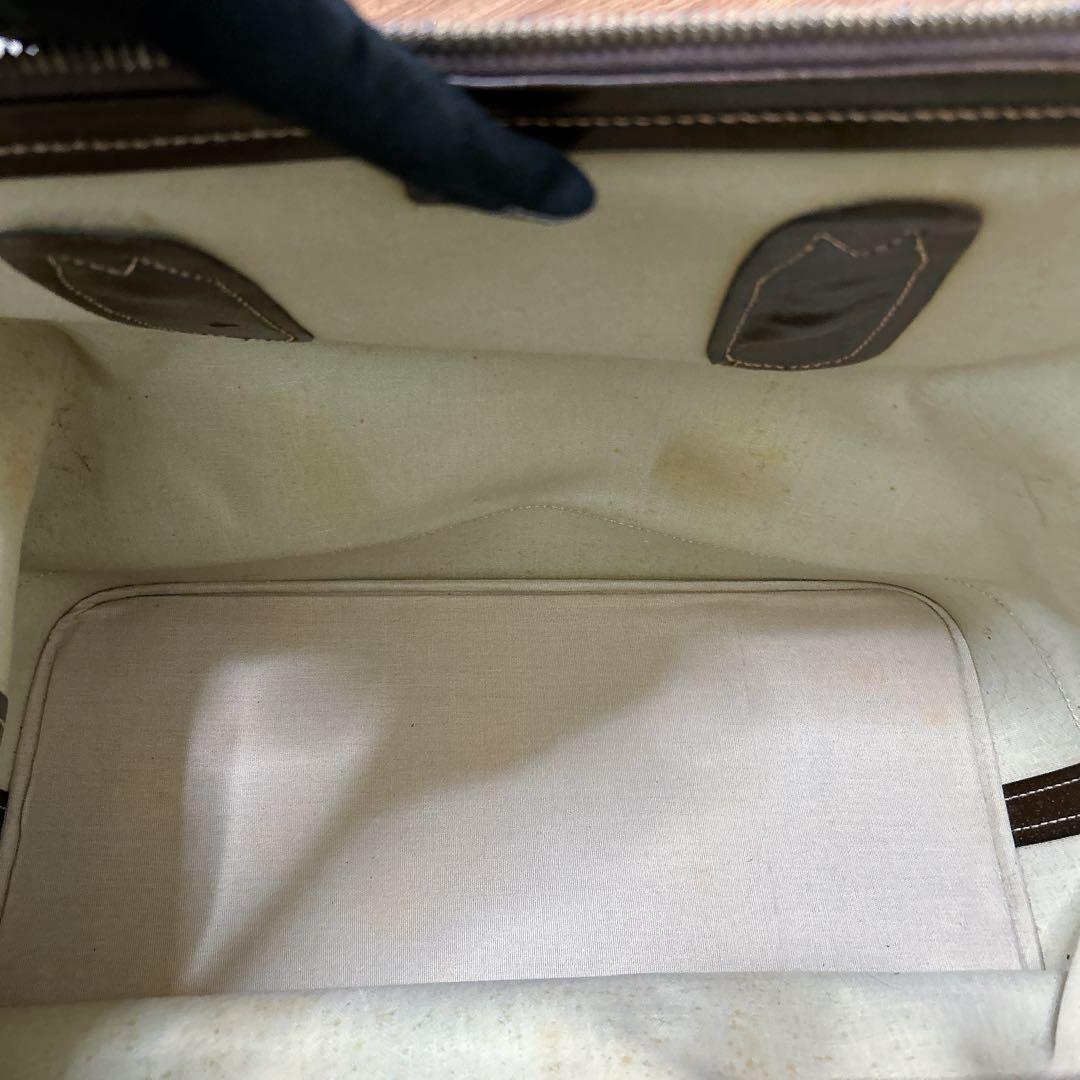 【希少ヴィンテージ】GGキャンバス × レザー ボストンバッグ（鍵付き）