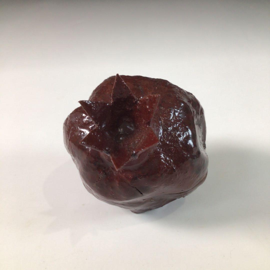 Ｒ８６２　香合　『輪島塗』『池上昭一作』『石榴(ザクロ)香合』　共箱　茶道具