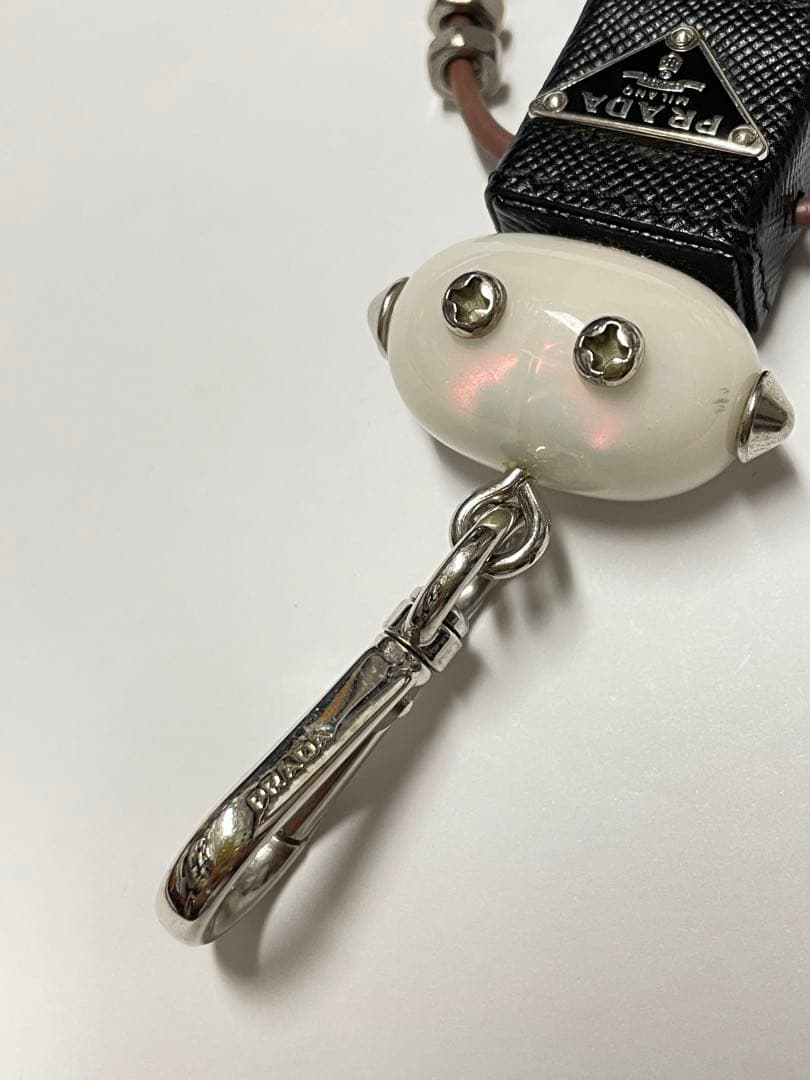 【良品】PRADAプラダ　ロボット　チャーム　❤︎