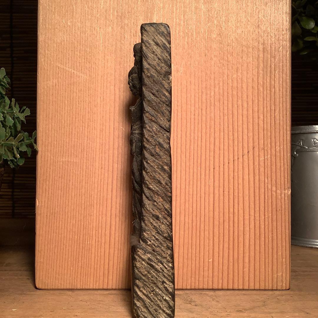 のら猫keep…中国魏國・石仏龕「大魏・菩薩立像」南北朝時代・北斎・北魏・黒石