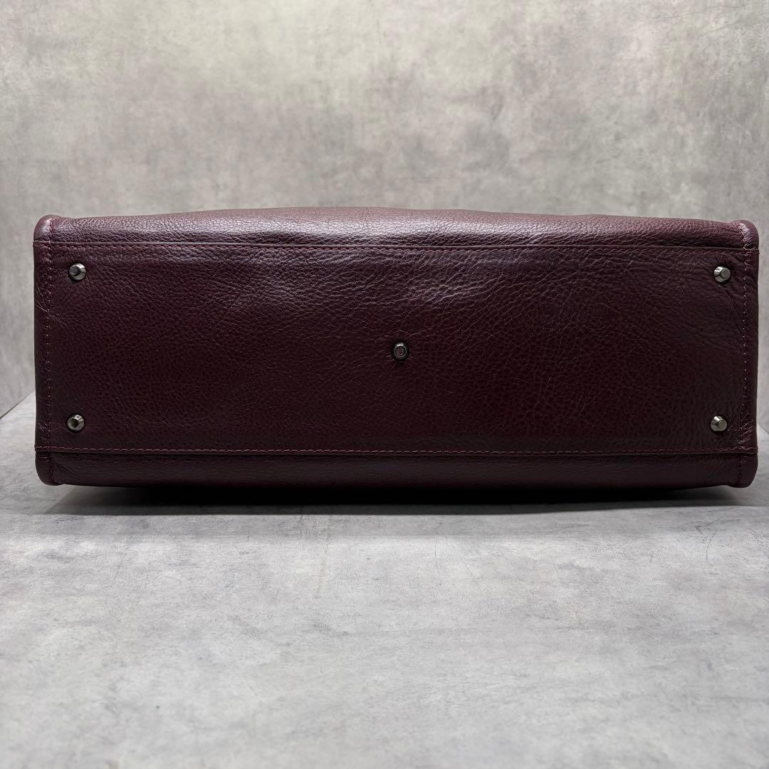 土屋鞄 クラルテ アークキャリートート バーガンディ レザー