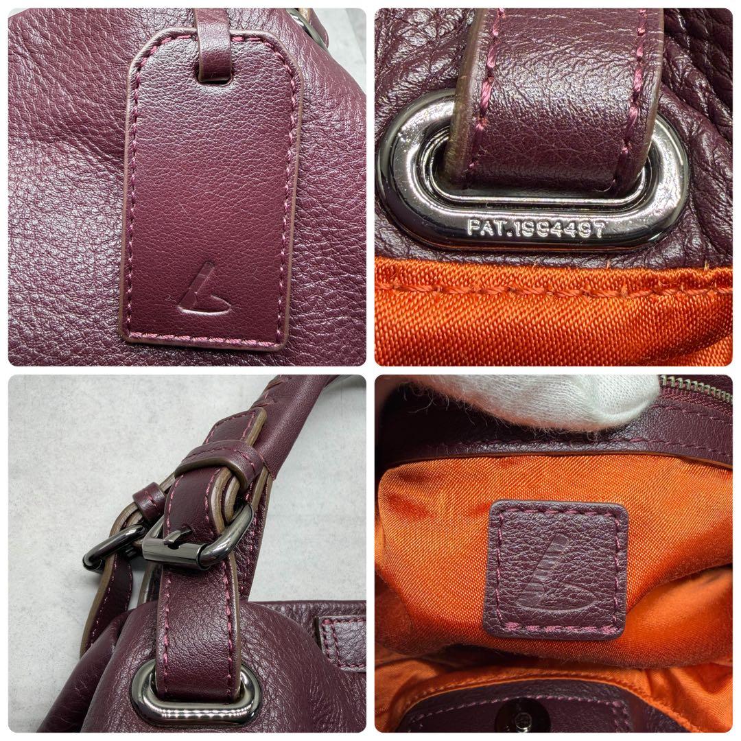 土屋鞄 クラルテ アークキャリートート バーガンディ レザー