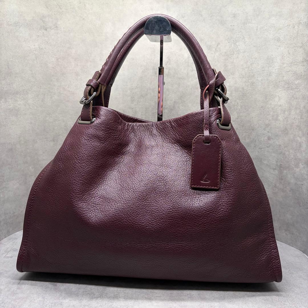 土屋鞄 クラルテ アークキャリートート バーガンディ レザー