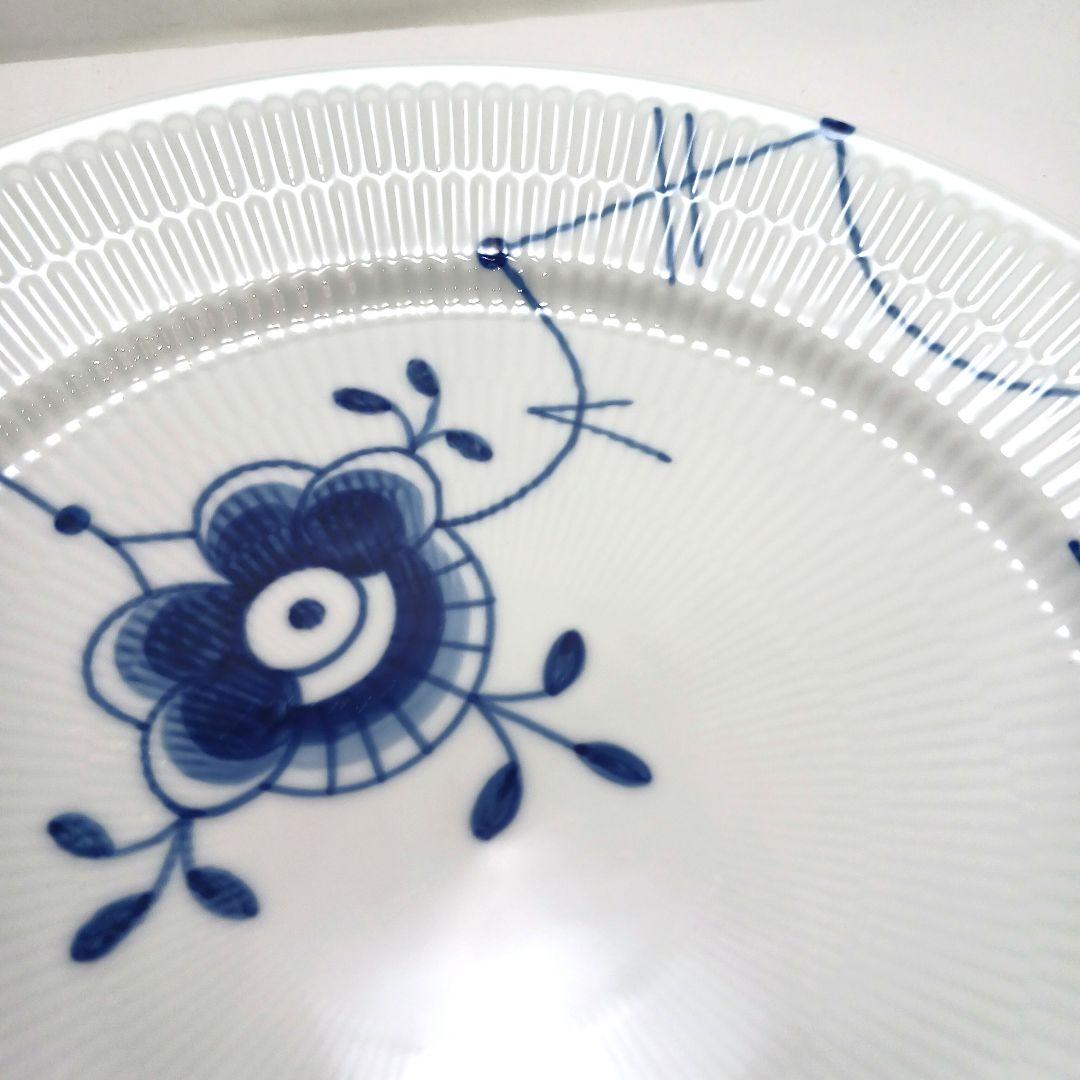 専用Y3269-3.4 ロイコペ 2枚 ブルーフルーテッド プレート　T