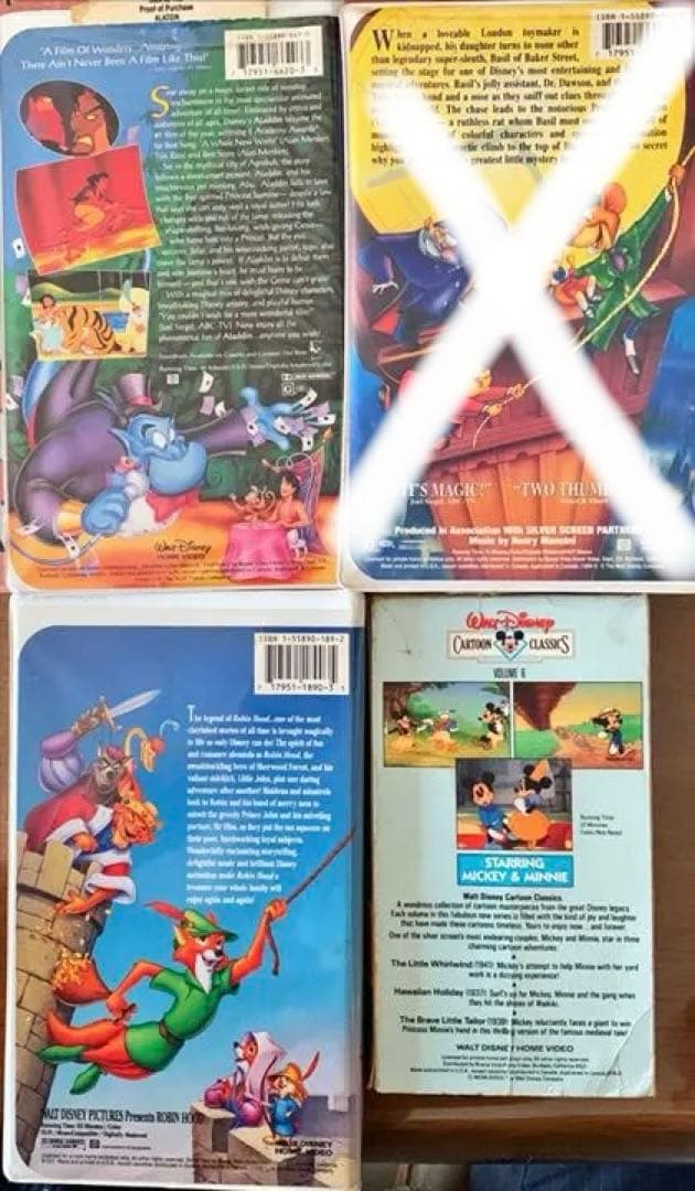 Disney Master Collection等 VHS11本セット(US版)