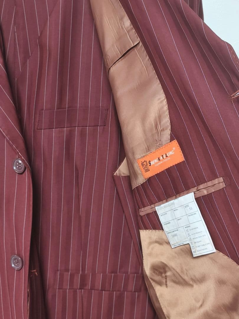 ❤3Pメンズスーツ 3ボタン Double Back Slit