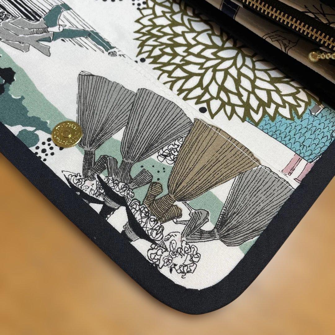 長財布　やりくり財布　ハンドメイド　レア廃盤生地
