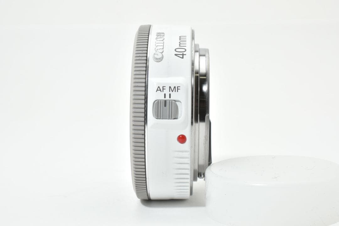 美品 Canon EF 40mm F2.8 STM 単焦点レンズ ホワイト