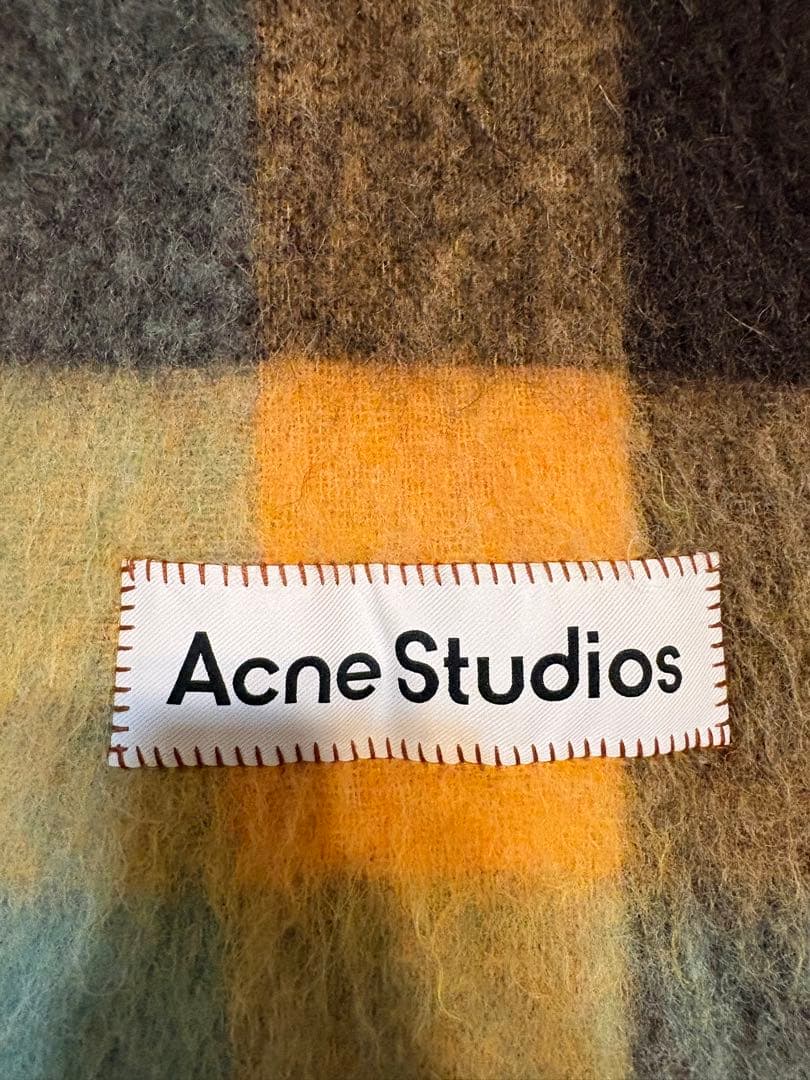 正規品 Acne Studios モヘヤチェックスカーフ