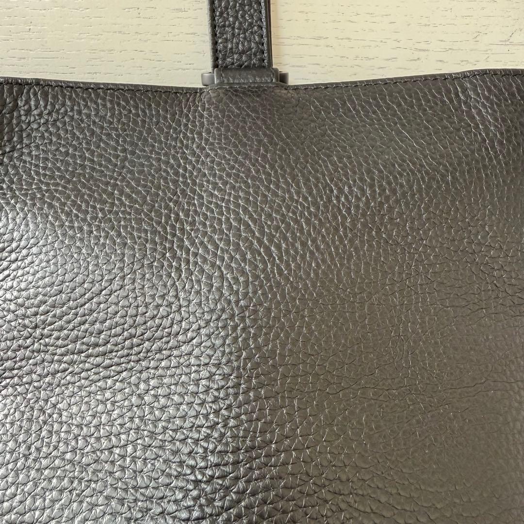 【人気モデル】HusTug ハッシュタグ 巾着レザーバッグ ブラック