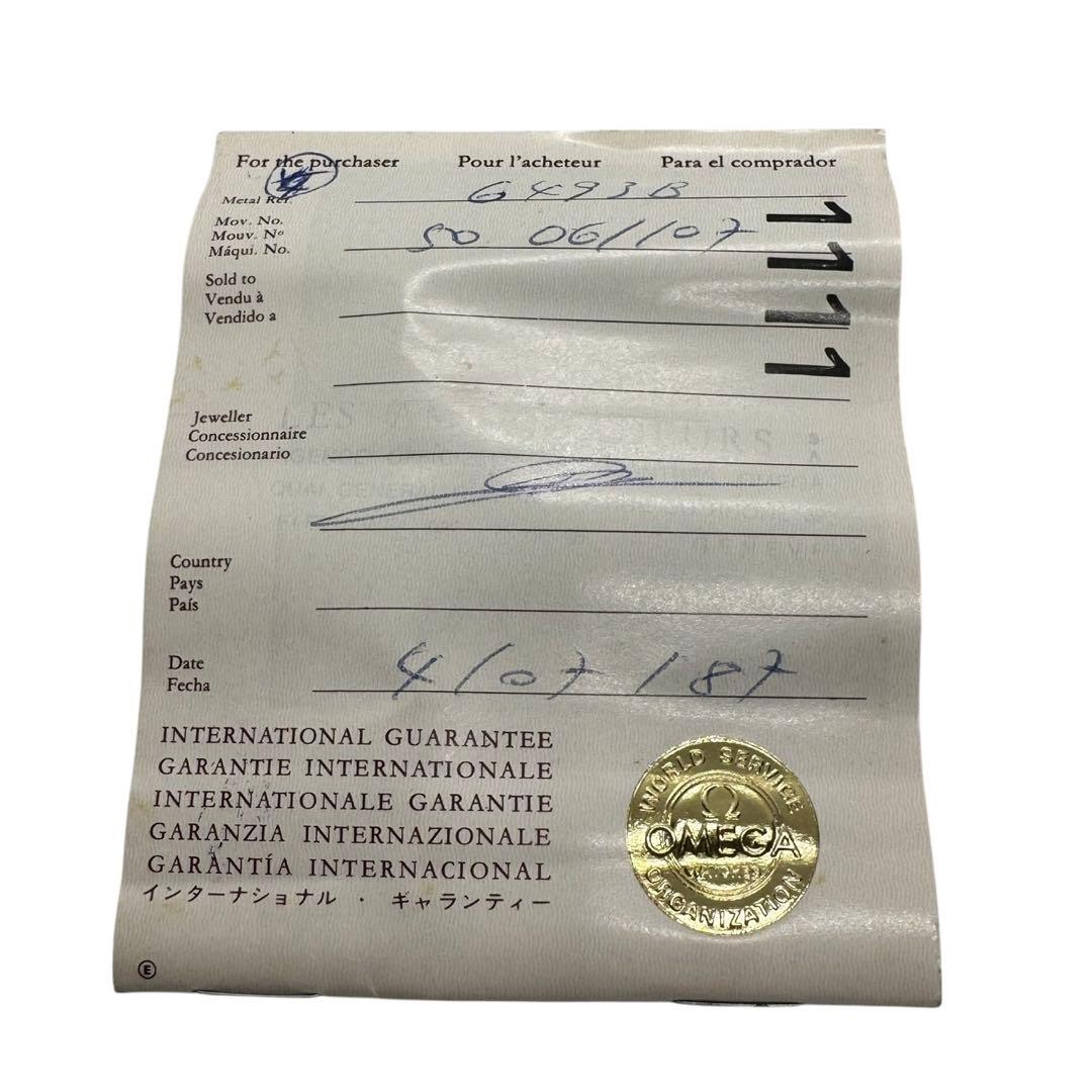 オメガ OMEGA デビル 腕時計 レディース De Ville 未稼働品 QZ