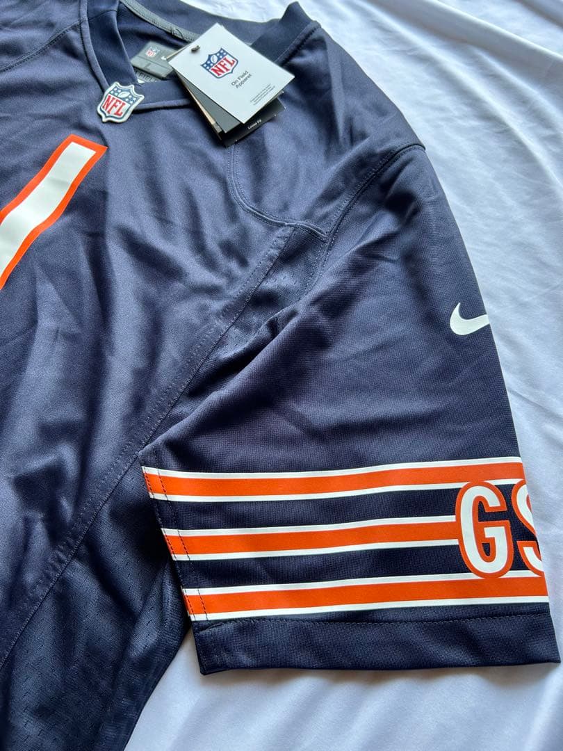 値下げ 新品未使用 NFL L ベアーズ ジャスティンフィールズ ゲームジャージ