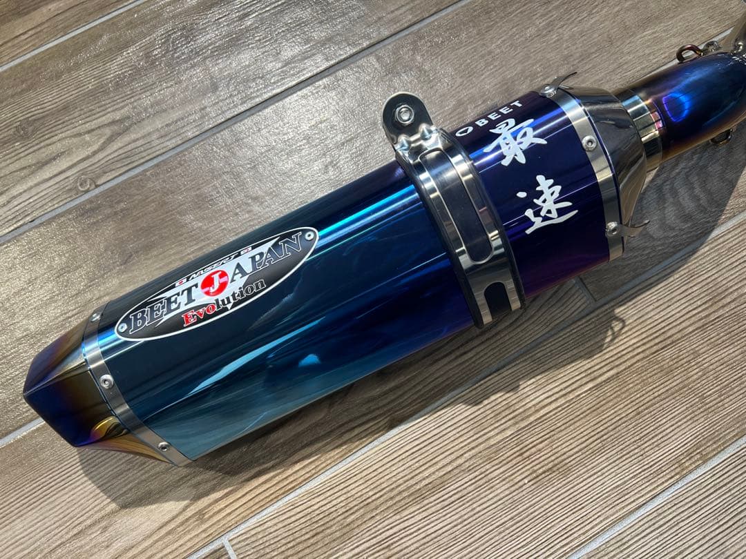 zx25r チタンマフラー beet