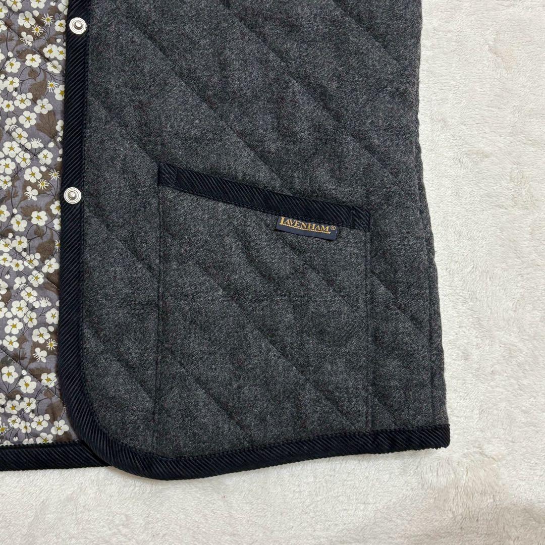 ★mamo★✨ ラベンハム　ハグオーワー　キルティングベスト　グレー　36