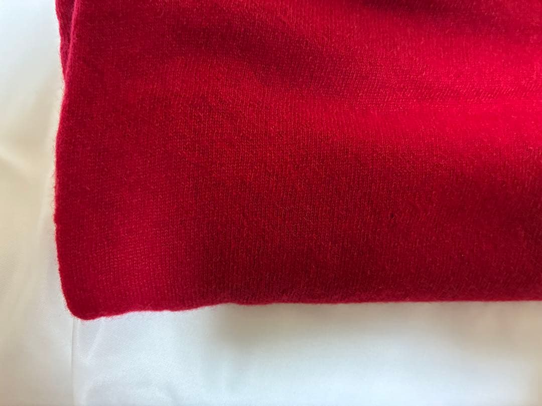 n100エヌワンハンドレッド カシミア ストール レッド 赤 n-8001-F