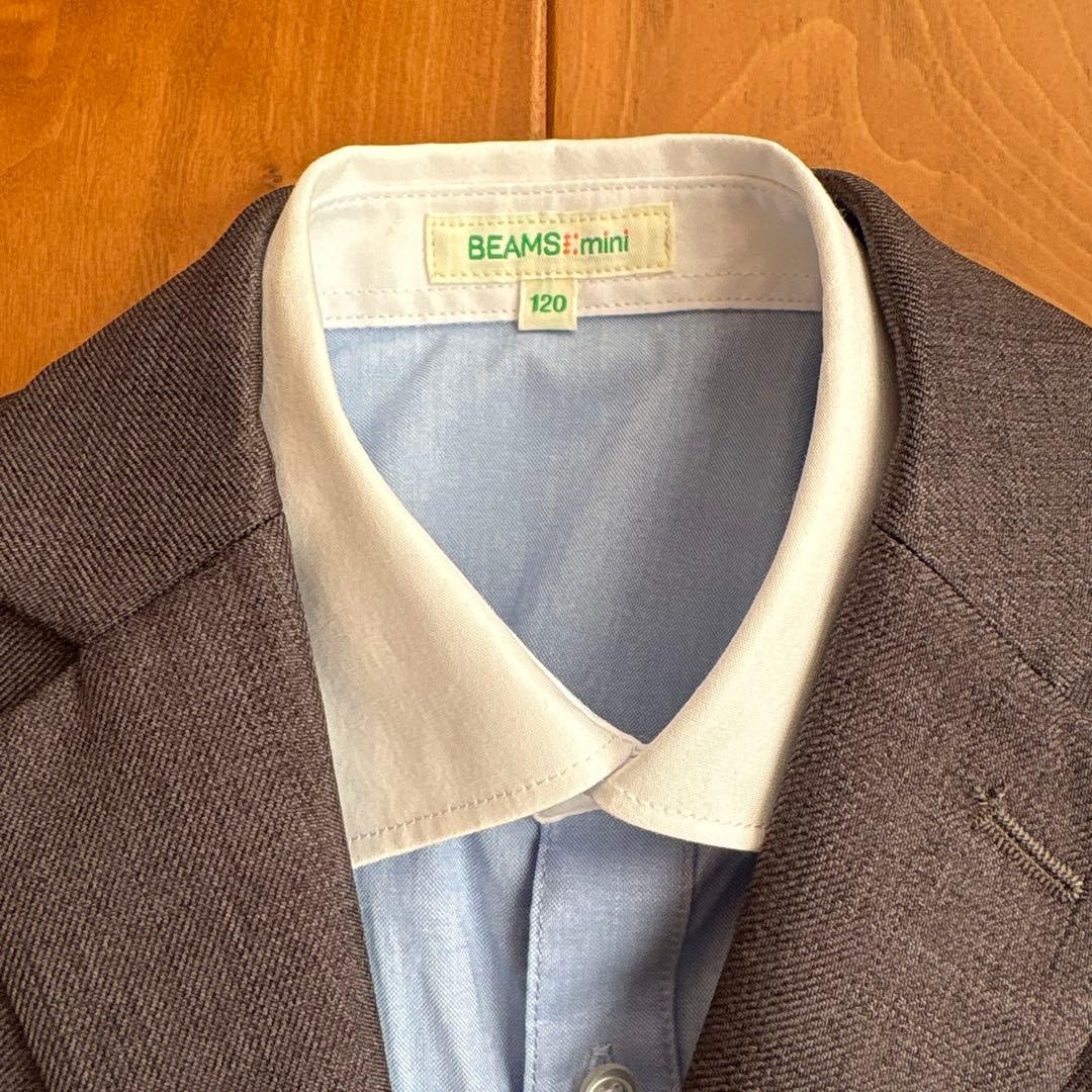 BEAMS mini セレモニー スーツ セットアップ 120 チャコール