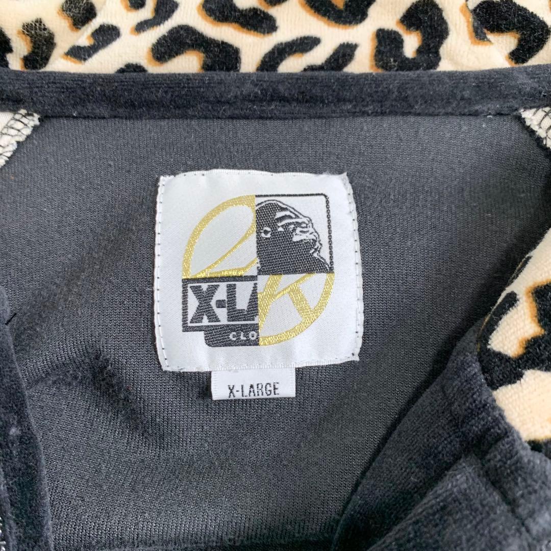 X-LARGE 24karats ベロア ジャージ セットアップ レオパードXL