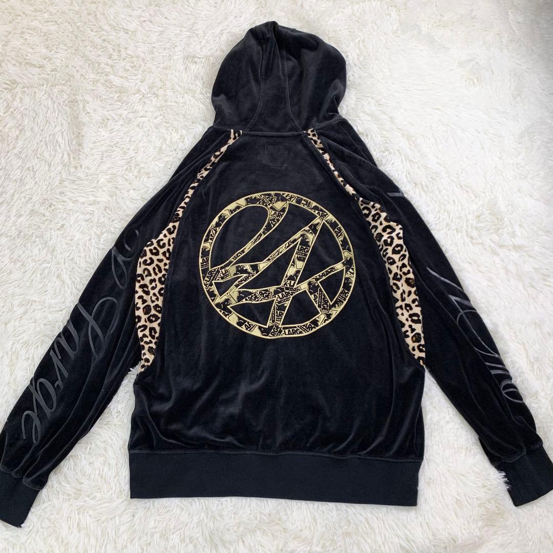 X-LARGE 24karats ベロア ジャージ セットアップ レオパードXL