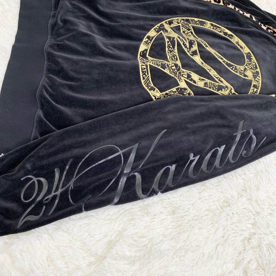 X-LARGE 24karats ベロア ジャージ セットアップ レオパードXL