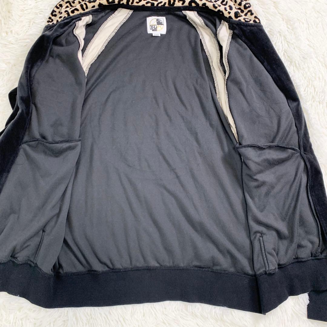 X-LARGE 24karats ベロア ジャージ セットアップ レオパードXL