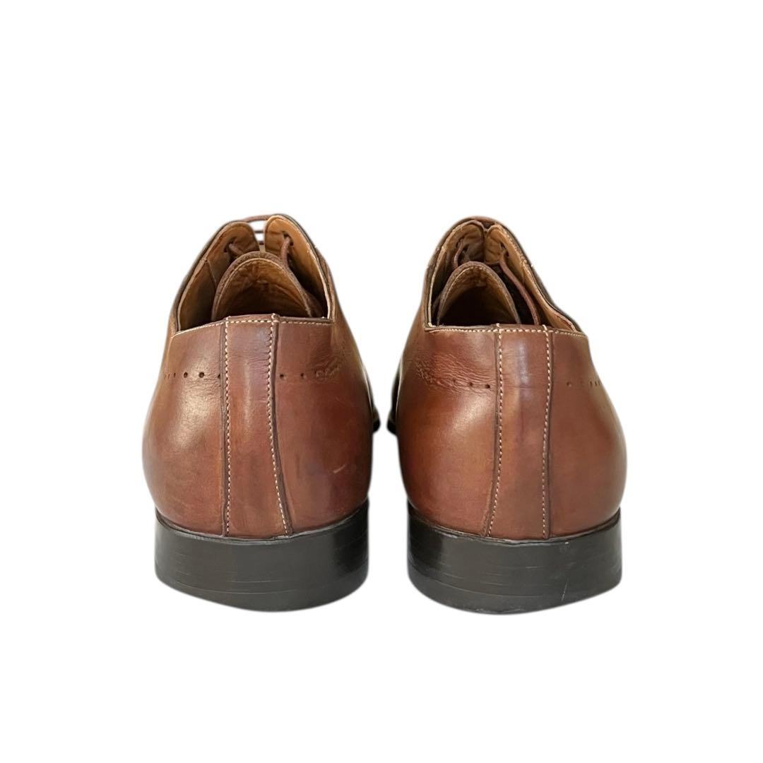 【美品】◾️サントーニ◾️オックスフォード◾️ストレートチップ◾️レザー◾️ブラウン