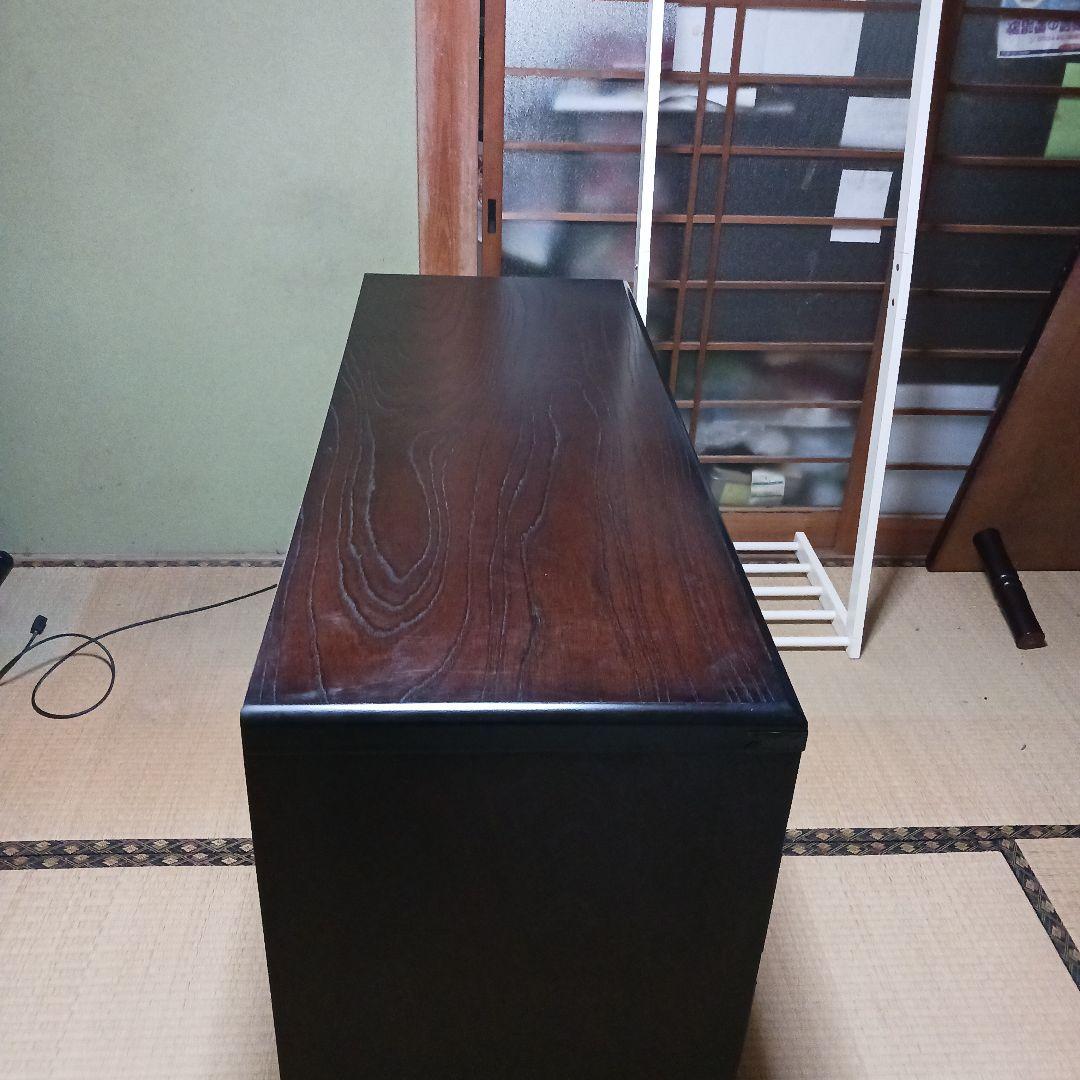 オ*ー様 ダークブラウン木製和風箪笥 5引き出し　整理箪笥