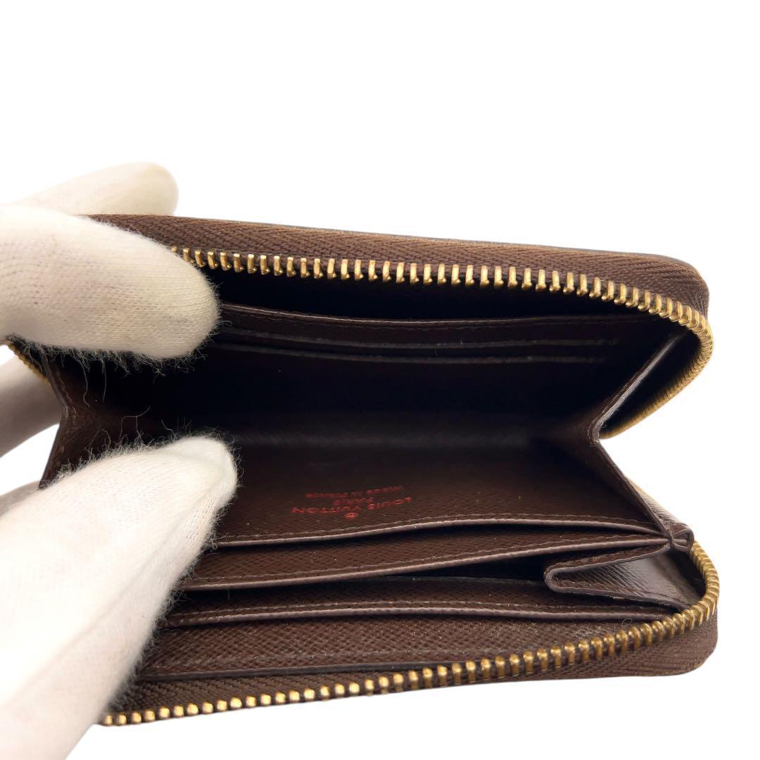 【最高峰美品】ルイヴィトン ダミエエベヌ ジッピー パース N63070