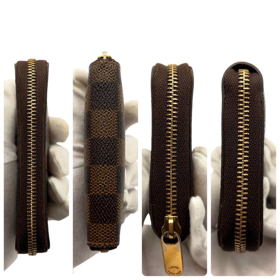 【最高峰美品】ルイヴィトン ダミエエベヌ ジッピー パース N63070