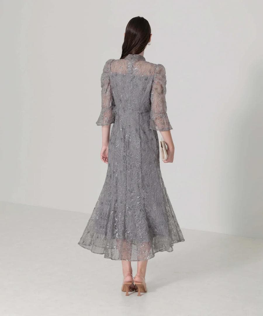 【美品】Leja レジャ オケージョンドレス グレー