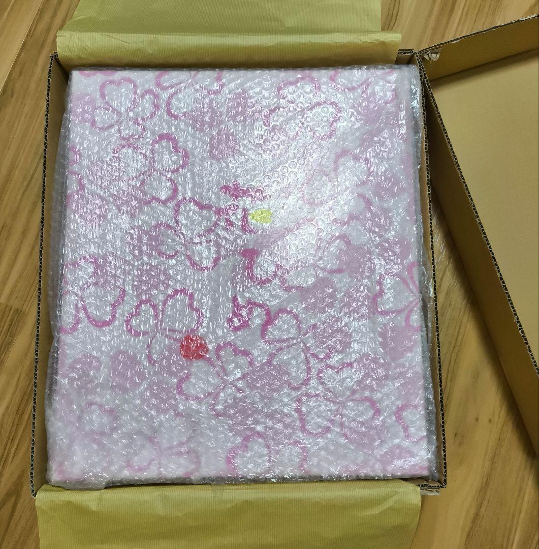 七五三 着物 ピンク 白 花柄 京都花ひめ　被布着物　3歳　新品未使用