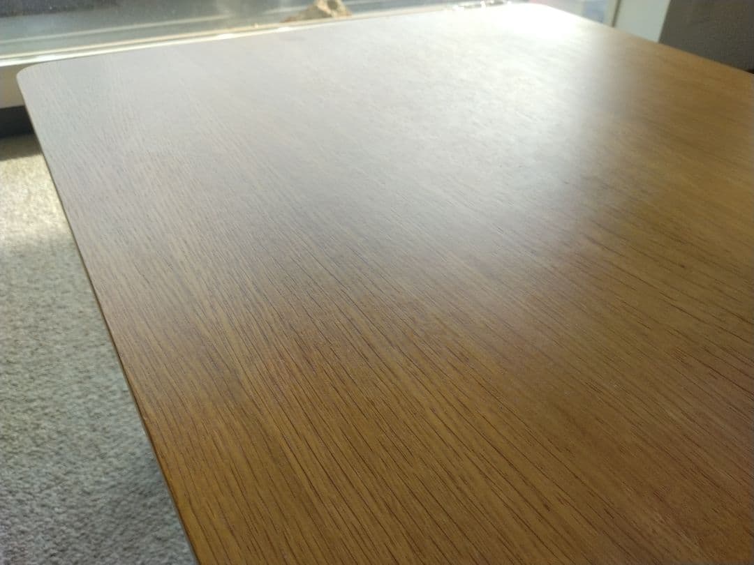 【美品】MUJI/無印良品 木製ローテーブル/オーク材110cm/ラウンジカフェ