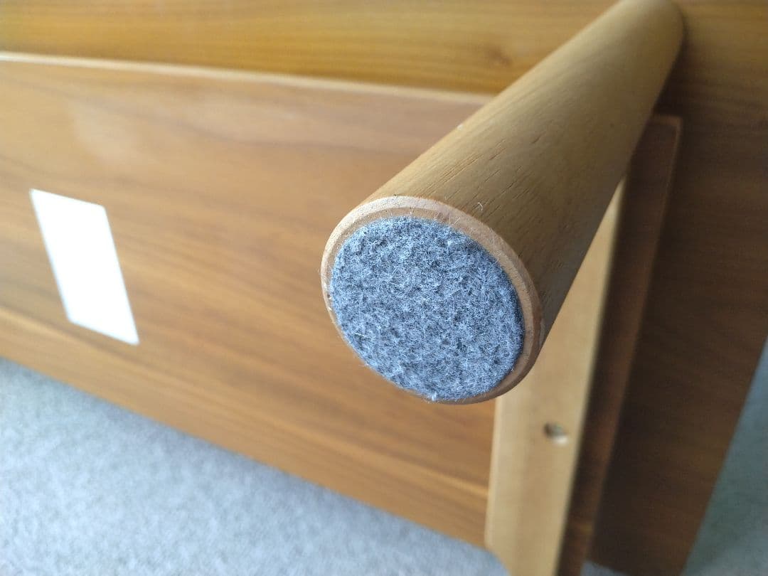 【美品】MUJI/無印良品 木製ローテーブル/オーク材110cm/ラウンジカフェ