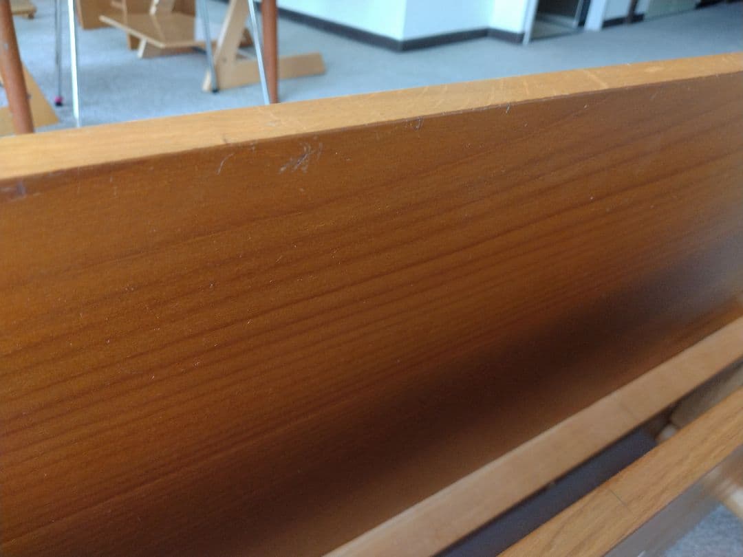 【美品】MUJI/無印良品 木製ローテーブル/オーク材110cm/ラウンジカフェ