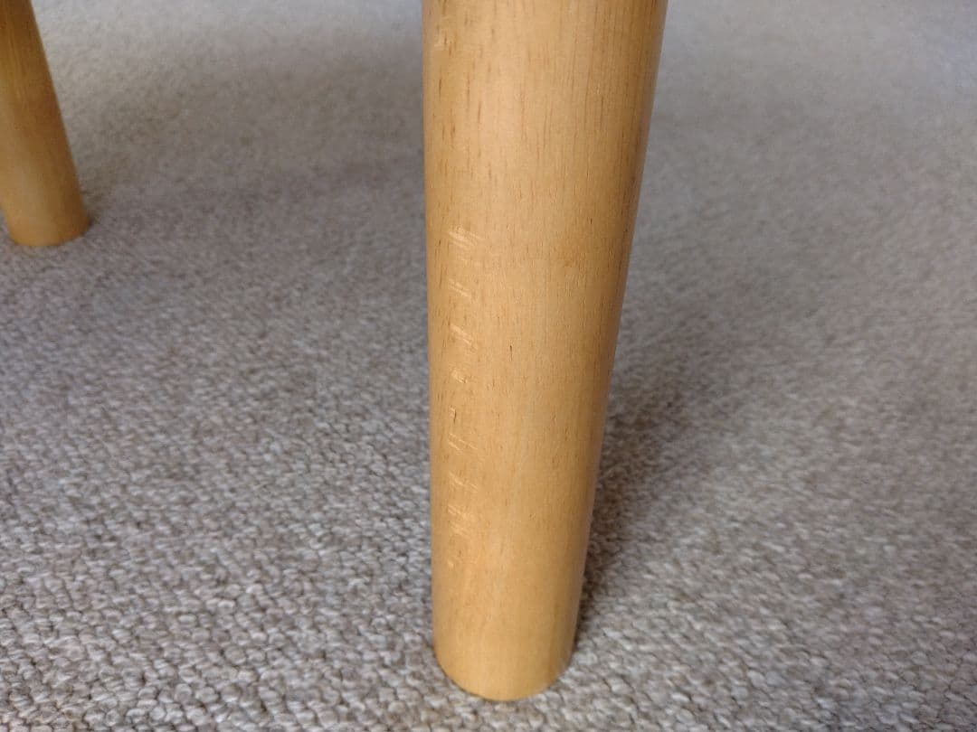 【美品】MUJI/無印良品 木製ローテーブル/オーク材110cm/ラウンジカフェ