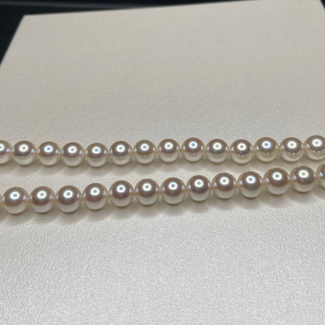 あこや本真珠 ネックレス イヤリング パール 約7.5〜8.0mm 大珠